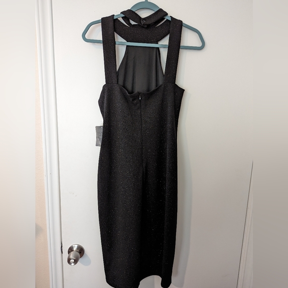 💥2XHost Pick💥 Bebe Black Party Cocktail Dress With Sparkles! Size 10 - Picture 9 of 9